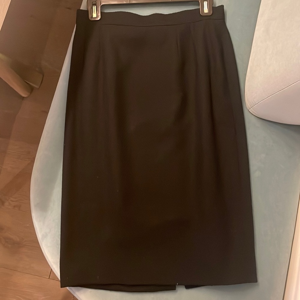 Valentino Boutique Black Pencil Skirt Size 10